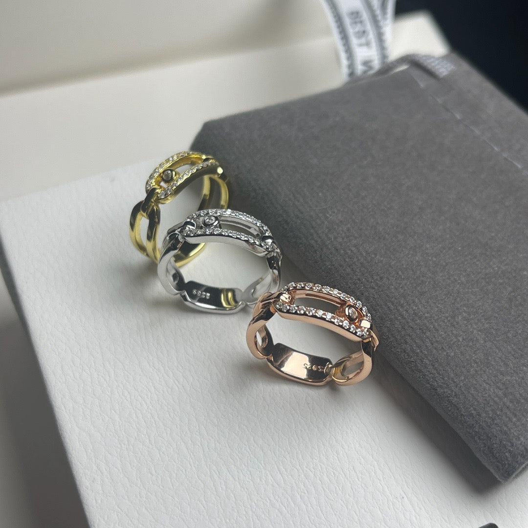 [Kaelin Vow]Sliding Single Diamond Ring