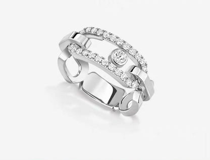 [Kaelin Vow]Sliding Single Diamond Ring
