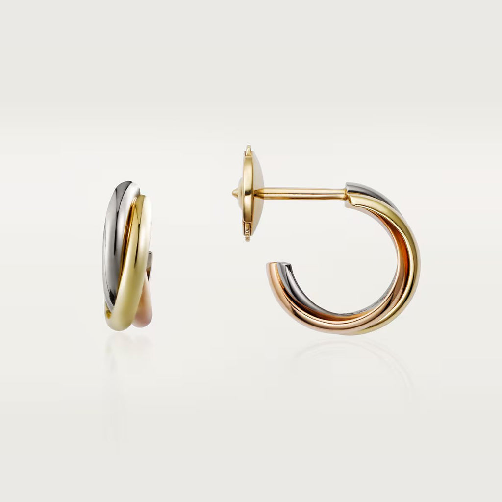 [Kaelin Vow]TRINITY ON DIAMOND MINI EARRINGS