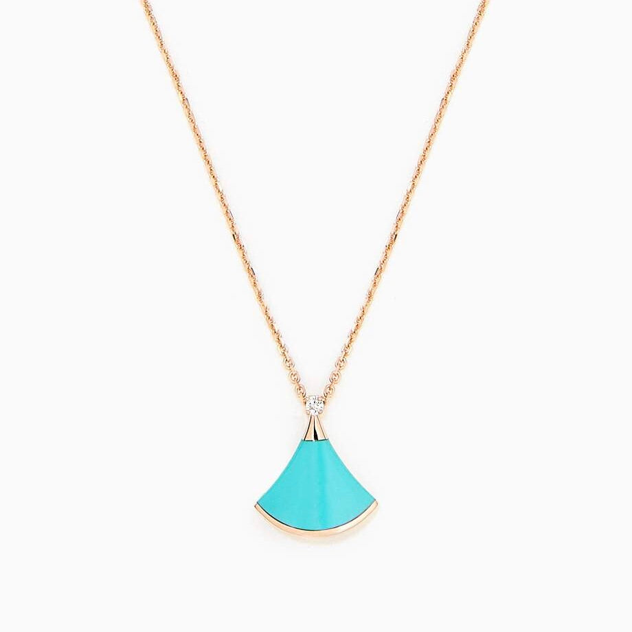 [Kaelin Vow]DREAM NECKLACE TURQUOISE PINK GOLD