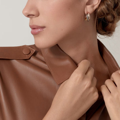 [Kaelin Vow]TRINITY ON DIAMOND CLASSIC EARRINGS