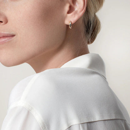 [Kaelin Vow]TRINITY ON DIAMOND MINI EARRINGS