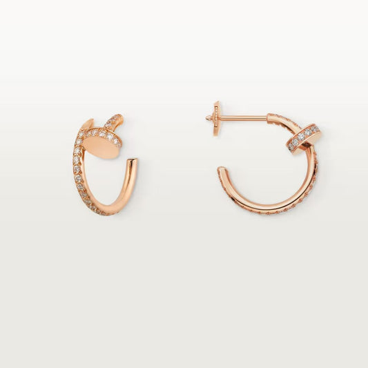 [Kaelin Vow]JUSTE KLEINE OHRRINGE MIT DIAMANTBESATZ