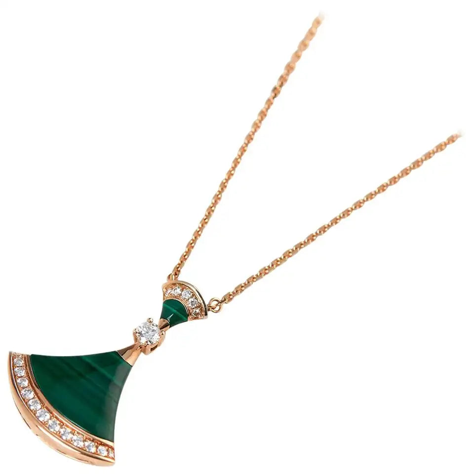 [Kaelin Vow]DREAM NECKLACE MALACHITE DIAMOND