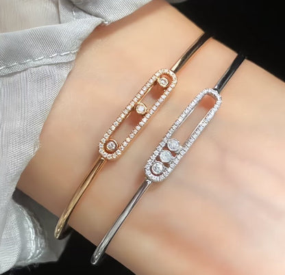 [Kaelin Vow]Move Pavé Diamond Bangle Bracelet M