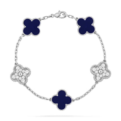 [Kaelin Vow]CLOVER 5 MOTIF LAPIS LAZULI BRACELET COLLECTION