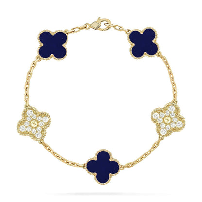 [Kaelin Vow]CLOVER 5 MOTIF LAPIS LAZULI BRACELET COLLECTION