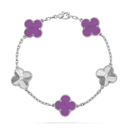 [Kaelin Vow] CLOVER 5 MOTIF VIOLET BRACELET COLLECTION