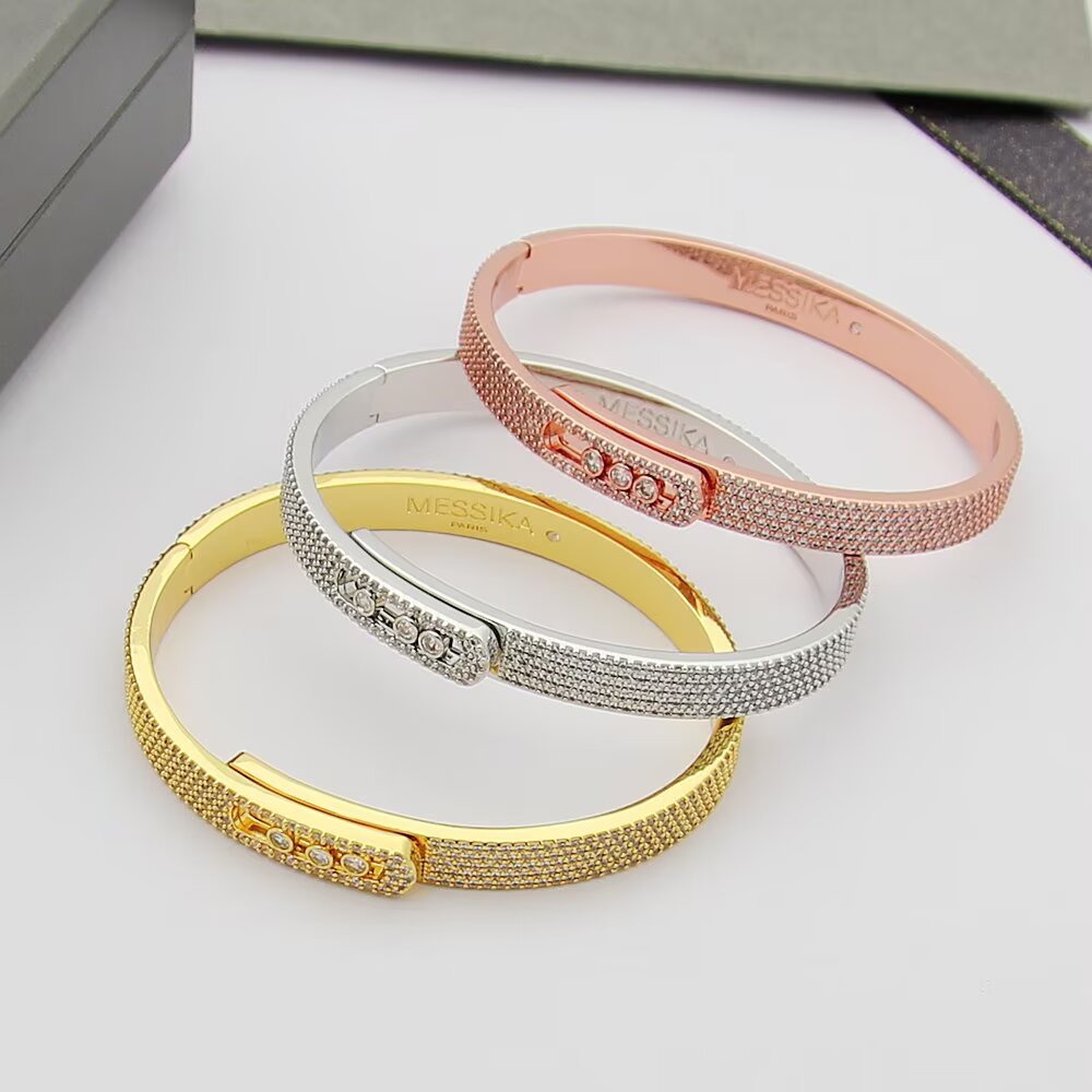 [Kaelin Vow]Move Noa Full Pavé Diamond Bangle Bracelet