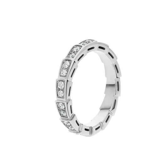 [Kaelin Vow]SERPENTI RING SILVER DIAMOND PAVED 3MM