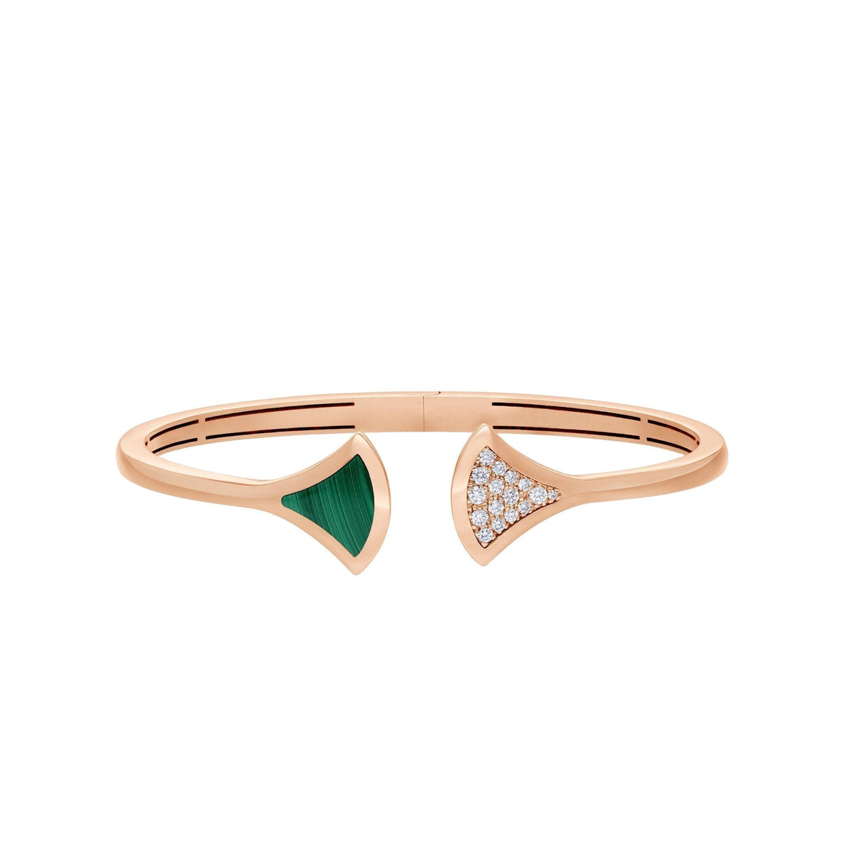 [Kaelin Vow]DREAM BRACELET OPEN MALACHITE PINK GOLD