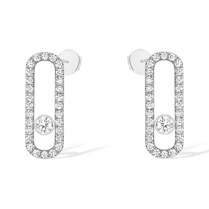 [Kaelin Vow]MOVE UNO STUD DIAMOND PAVED EARRINGS