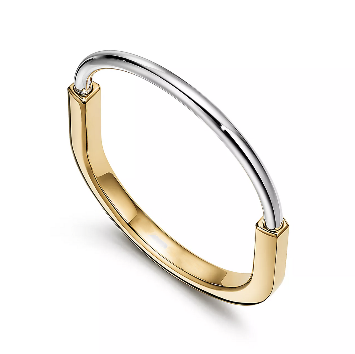 [Kaelin Vow]LOCK BRACELET YELLOW AND WHITE GOLD