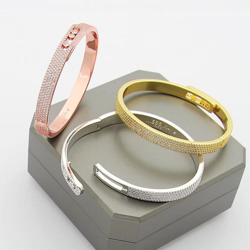 [Kaelin Vow]Move Noa Full Pavé Diamond Bangle Bracelet