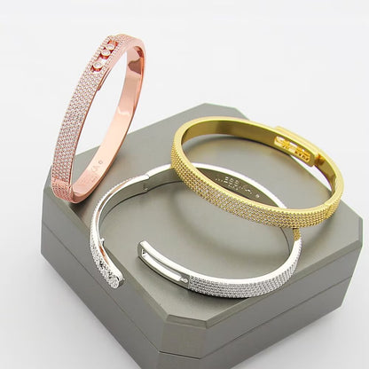 [Kaelin Vow]Move Noa Full Pavé Diamond Bangle Bracelet
