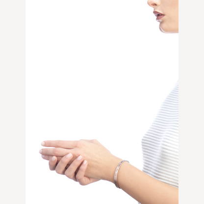 [Kaelin Vow]ZERO 1 SPIRAL LOGO SILVER BRACELET