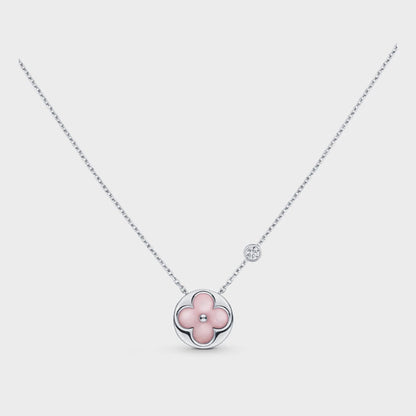 [Kaelin Vow]SUN MOTIF PINK MOP SILVER BRACELET