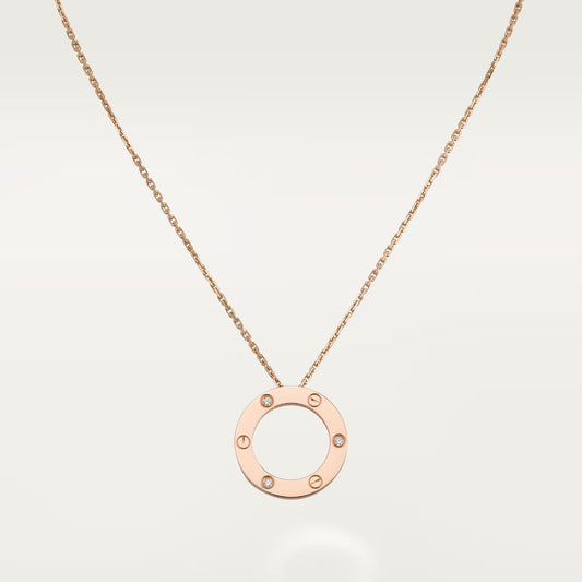 [Kaelin Vow]LOVE NECKLACE 16MM 3 DIAMONDS