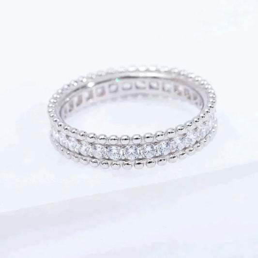[Kaelin Vow]PERLEE DIAMOND SILVER RING