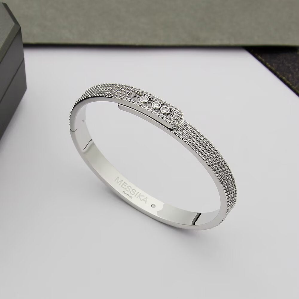 [Kaelin Vow]Move Noa Full Pavé Diamond Bangle Bracelet