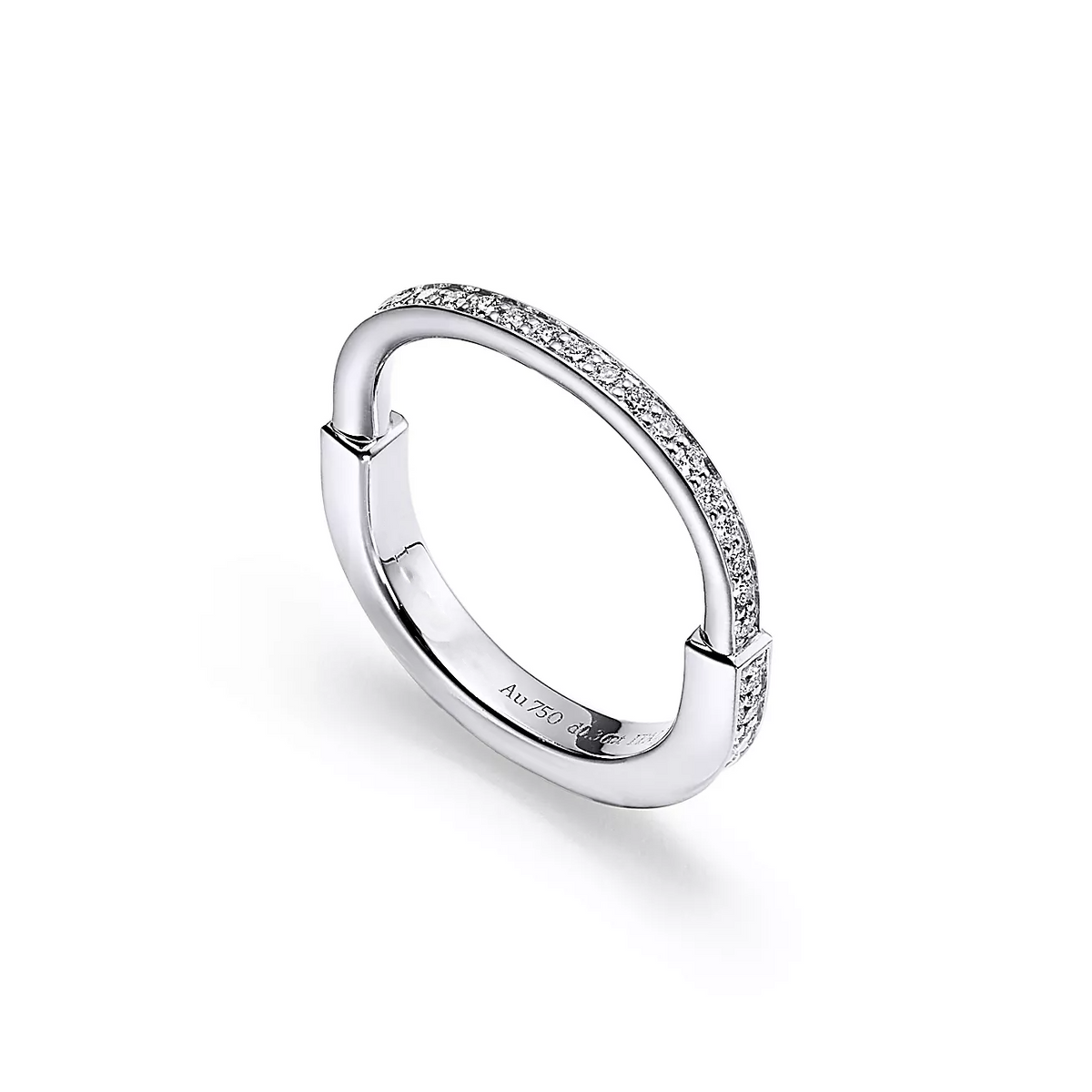 [Kaelin Vow]LOCK RING SILVER DIAMOND PAVED
