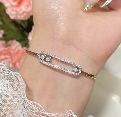 [Kaelin Vow]Move Pavé Diamond Bangle Bracelet M