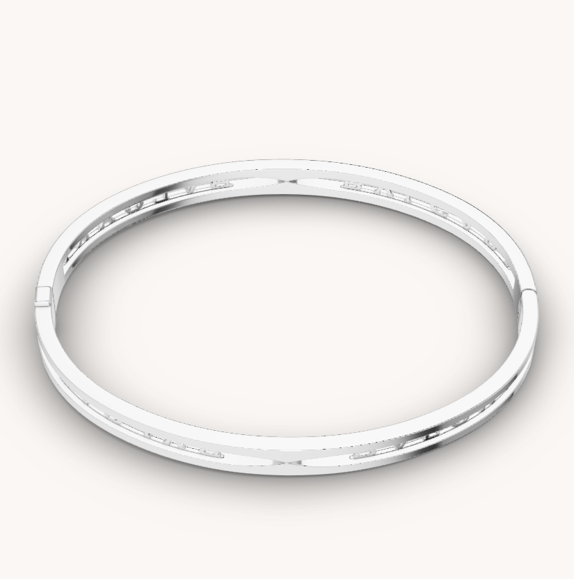 [Kaelin Vow]ZERO 1 SPIRAL LOGO SILVER BRACELET