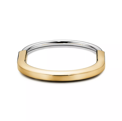 [Kaelin Vow]LOCK BRACELET YELLOW AND WHITE GOLD