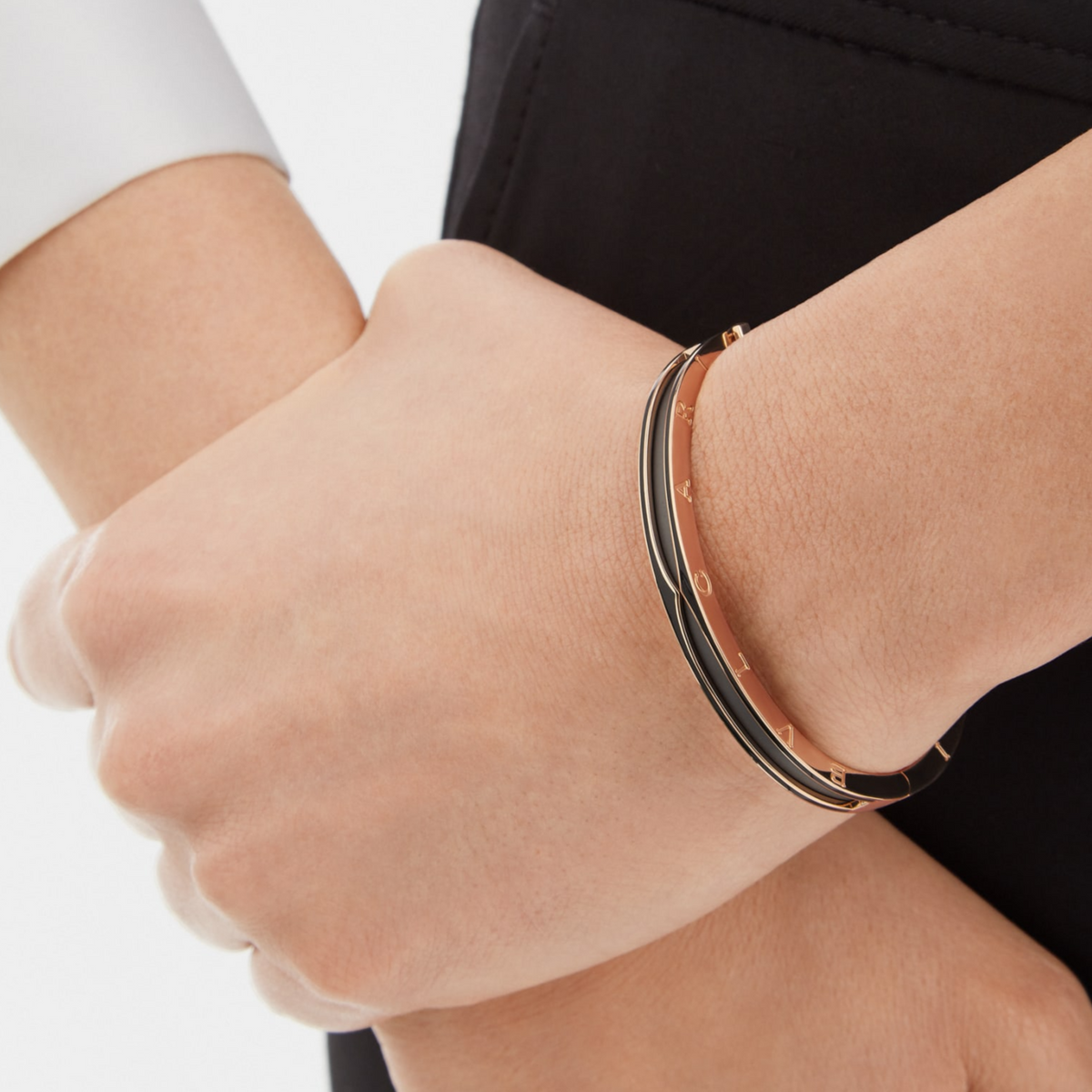 [Kaelin Vow]ZERO 1 PINK GOLD WITH MATTE BLACK CERAMIC BRACELET