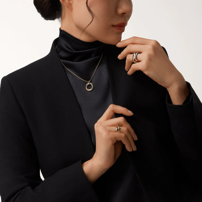 [Kaelin Vow]TRINITY MEDIUM  DIAMONDS NECKLACE