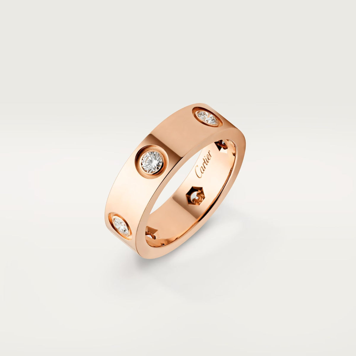 [Kaelin Vow]LOVE 5.5MM 6 DIAMOND RING