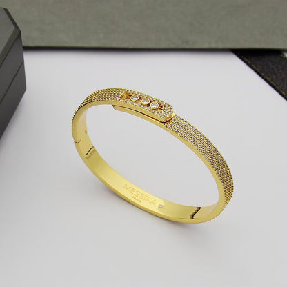 [Kaelin Vow]Move Noa Full Pavé Diamond Bangle Bracelet