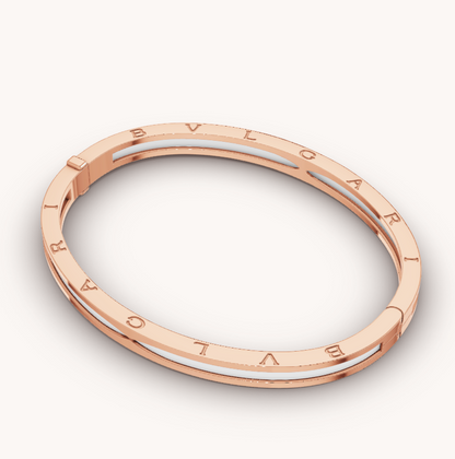 [Kaelin Vow]ZERO 1 PINK GOLD WITH WHITE CERAMIC BRACELET