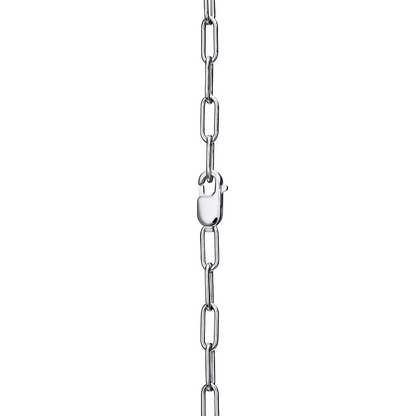 [Kaelin Vow]LOCK NECKLACE MEDIUM PENDANT SILVER PAVED DIAMONDS