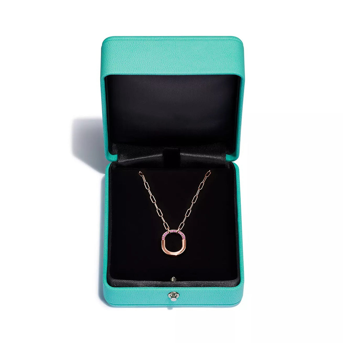 [Kaelin Vow]LOCK SMALL PENDANT PINK DIAMOND PINK GOLD NECKLACE