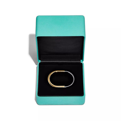 [Kaelin Vow]LOCK BRACELET YELLOW AND WHITE GOLD