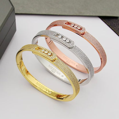 [Kaelin Vow]Move Noa Full Pavé Diamond Bangle Bracelet