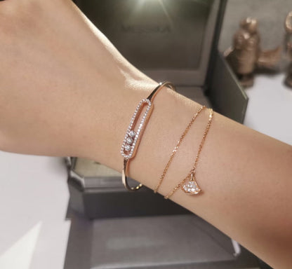 [Kaelin Vow]Move Pavé Diamond Bangle Bracelet M