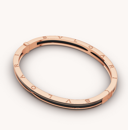 [Kaelin Vow]ZERO 1 PINK GOLD WITH MATTE BLACK CERAMIC BRACELET