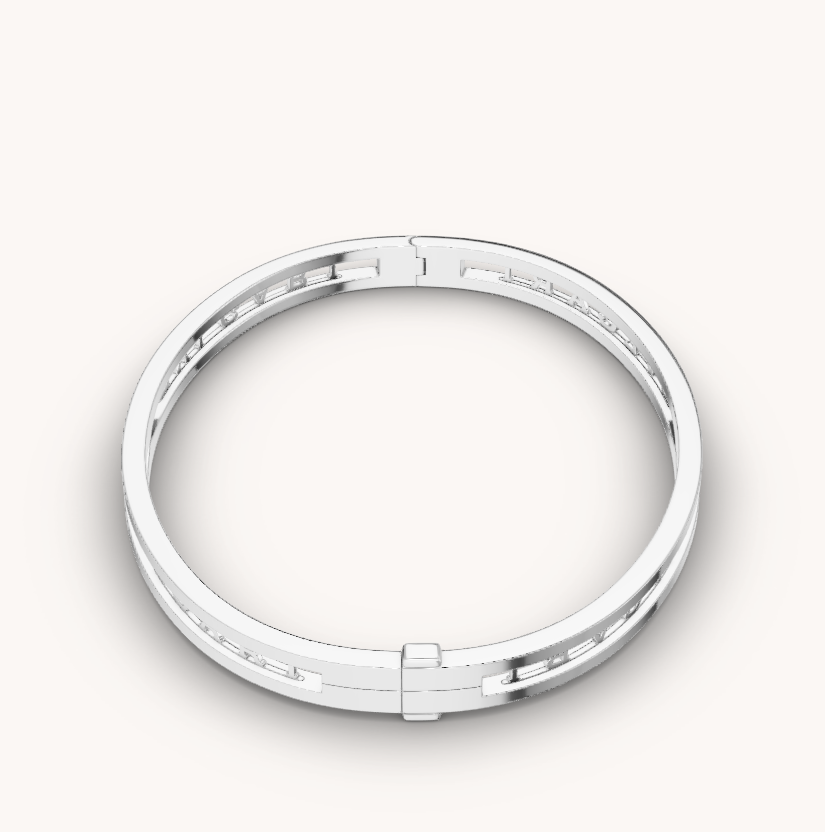 [Kaelin Vow]ZERO 1 SPIRAL LOGO SILVER BRACELET