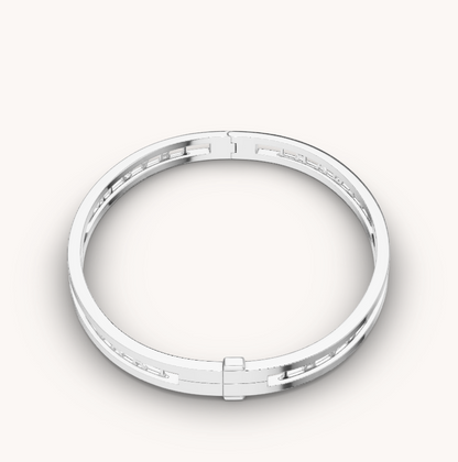 [Kaelin Vow]ZERO 1 SPIRAL LOGO SILVER BRACELET
