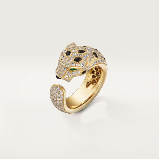 [Kaelin Vow]PANTHERE SPOTTED FULL DIAMOND MEDIUM RING