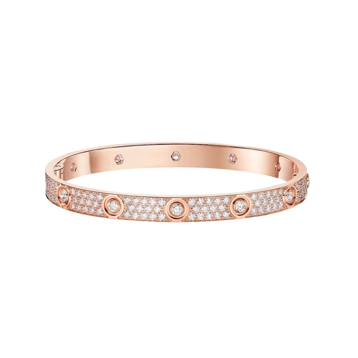 [Kaelin Vow] LIEBESARMBAND 6,1 MM DIAMANTBESETZT 10 GROSSE DIAMANTEN