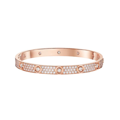 [Kaelin Vow] LIEBESARMBAND 6,1 MM DIAMANTBESETZT 10 GROSSE DIAMANTEN