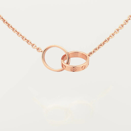 [Kaelin Vow]LOVE DOUBLE RING NECKLACE