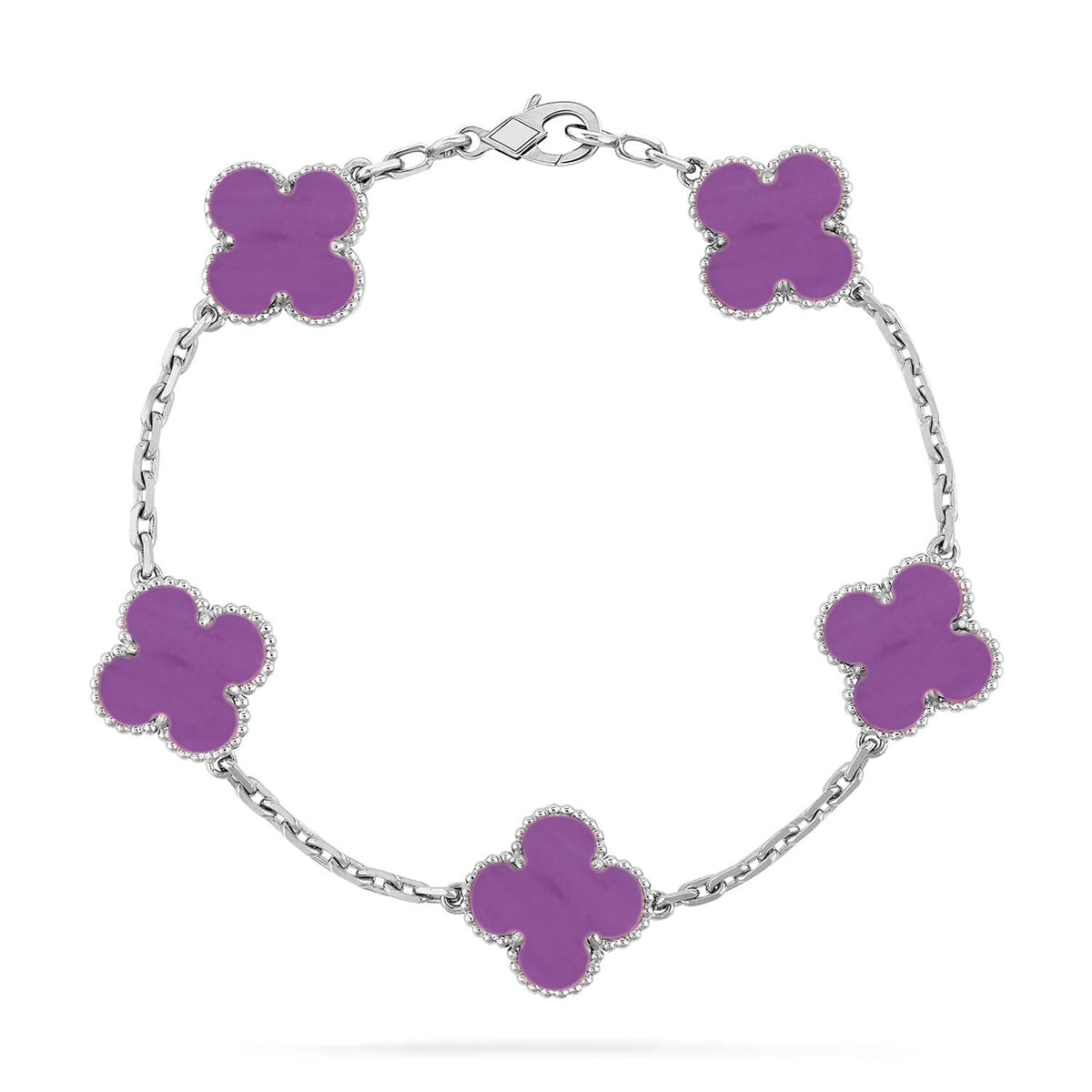 [Kaelin Vow] CLOVER 5 MOTIF VIOLET BRACELET COLLECTION