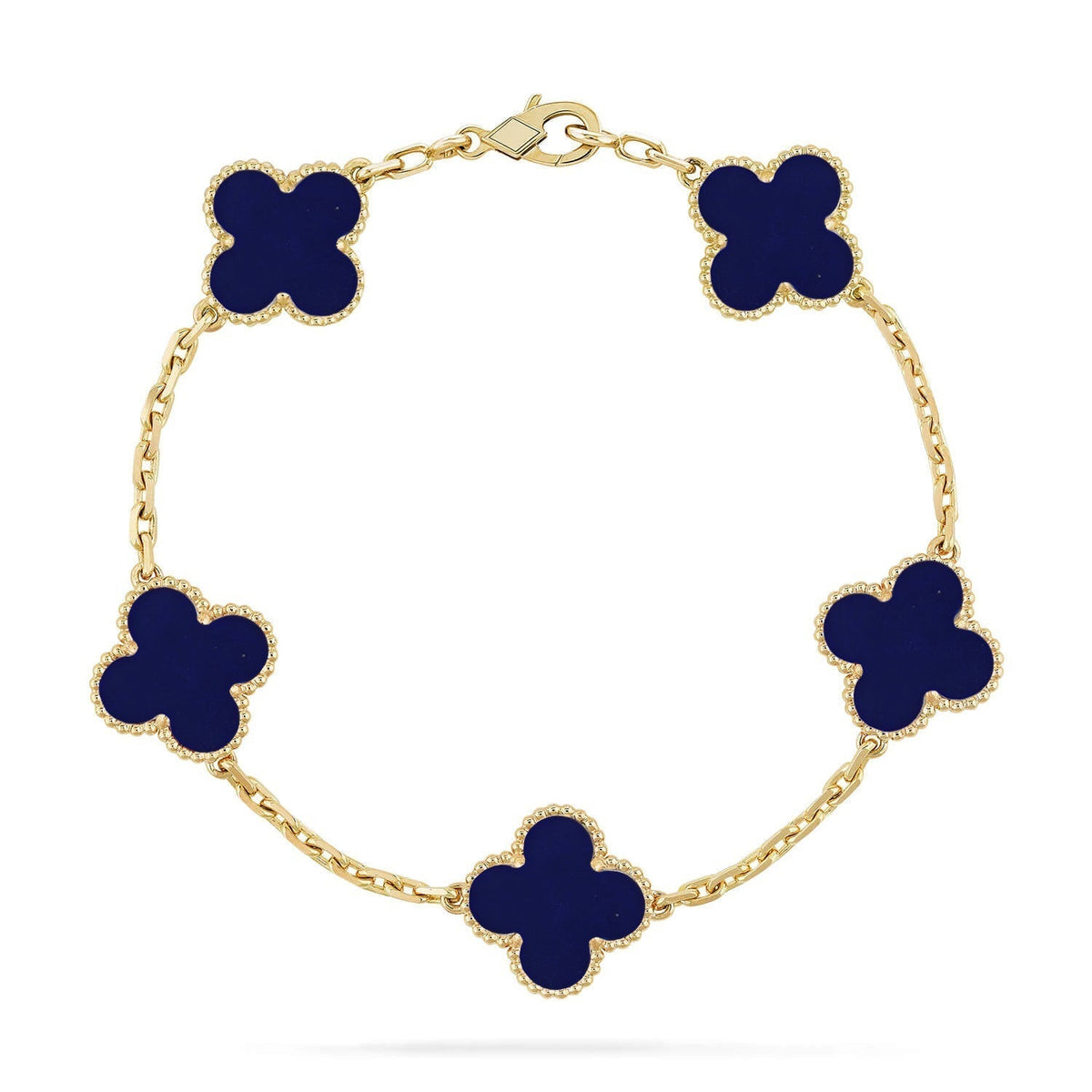 [Kaelin Vow]CLOVER 5 MOTIF LAPIS LAZULI BRACELET COLLECTION