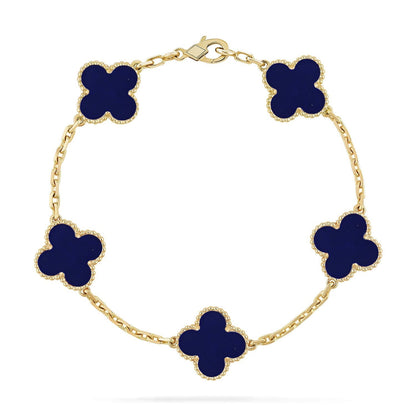 [Kaelin Vow]CLOVER 5 MOTIF LAPIS LAZULI BRACELET COLLECTION