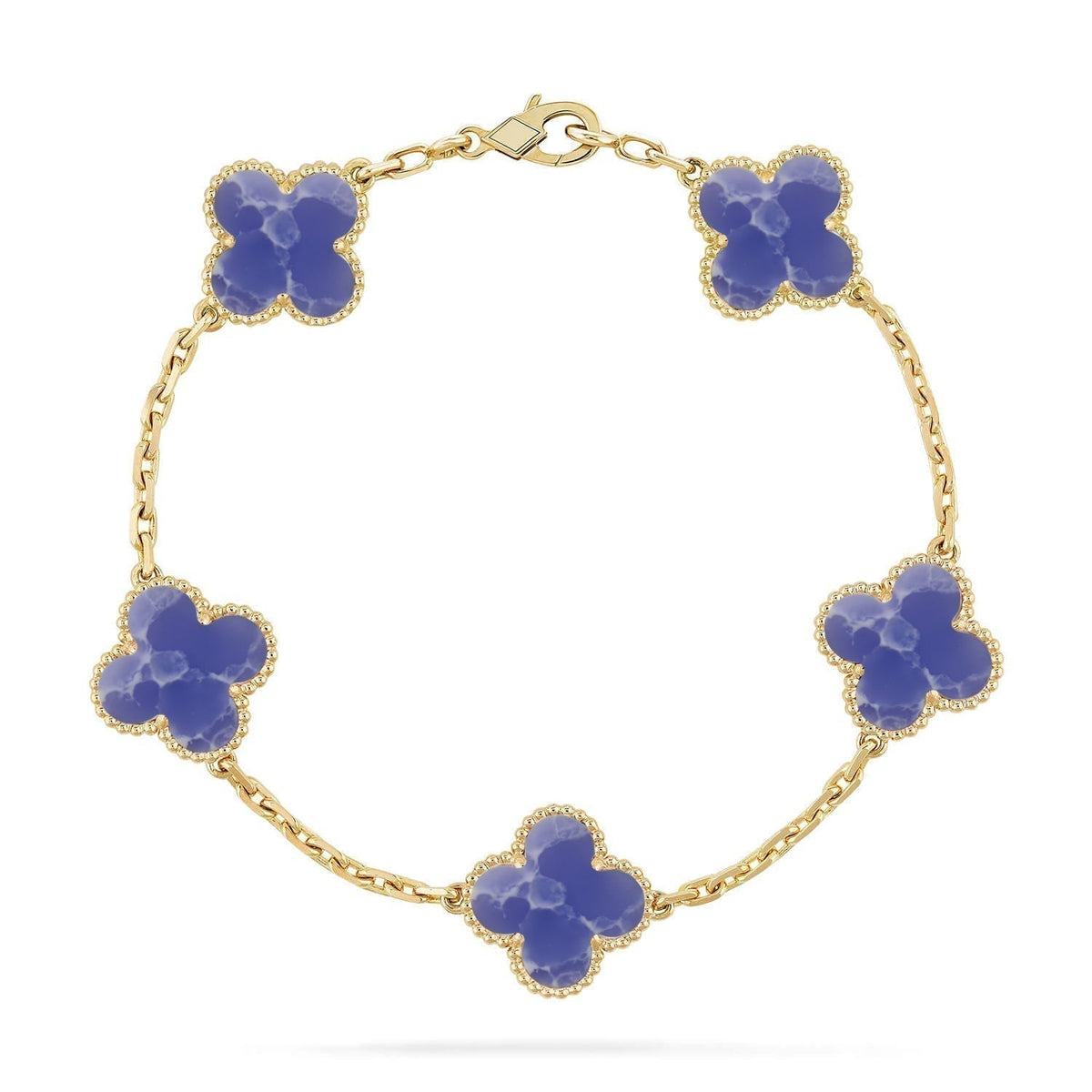 [Kaelin Vow]CLOVER 5 MOTIF BLUE VEINS BRACELET COLLECTION