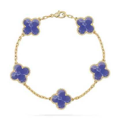 [Kaelin Vow]CLOVER 5 MOTIF BLUE VEINS BRACELET COLLECTION